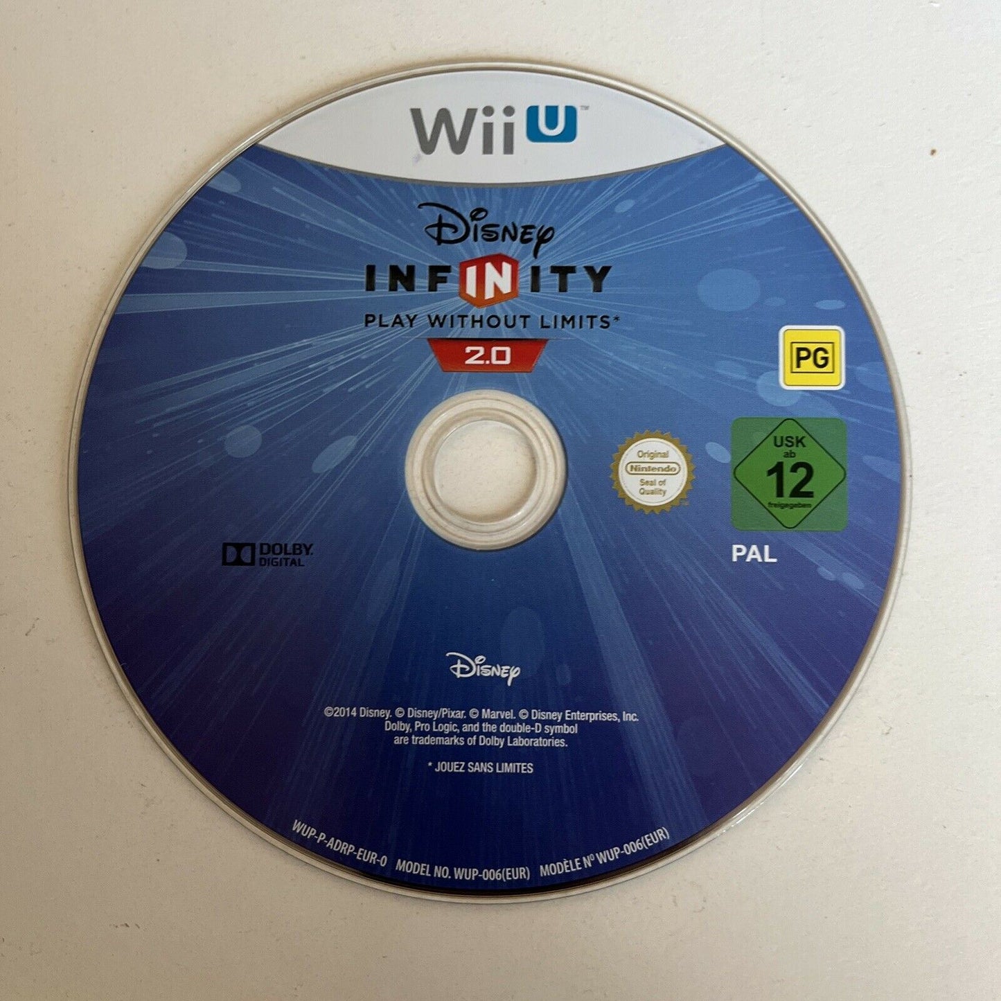 Disney INFINITY 2.0 - Nintendo Wii U Game with Manual