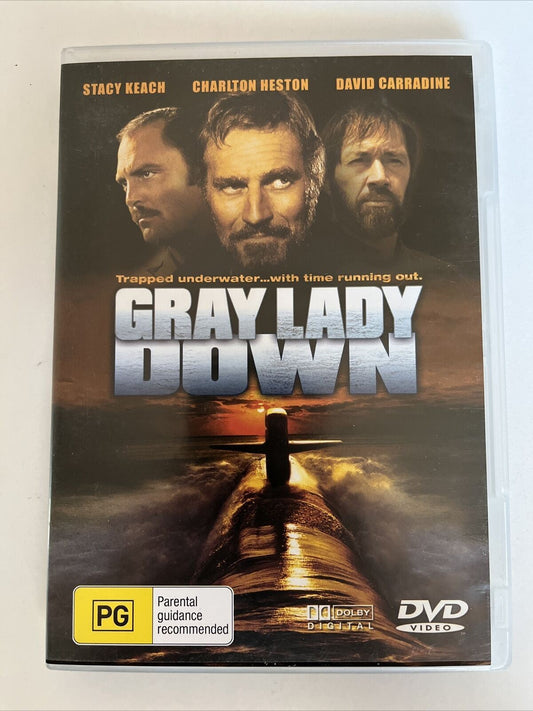 Gray Lady Down (DVD, 1978) Charlton Heston, David Carradine. Region Free