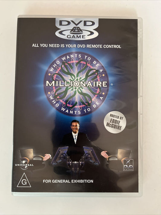 Who Wants To Be A Millionaire DVD GAME Hosted by Eddie McGuire Region 4