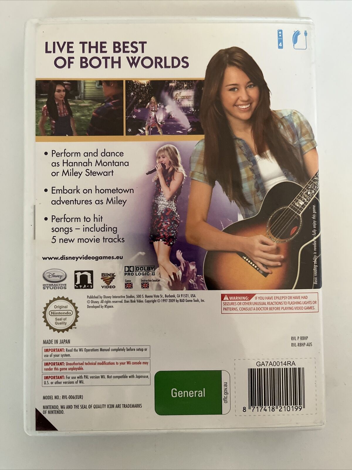 Hannah Montana: The Movie - Nintendo Wii PAL Game