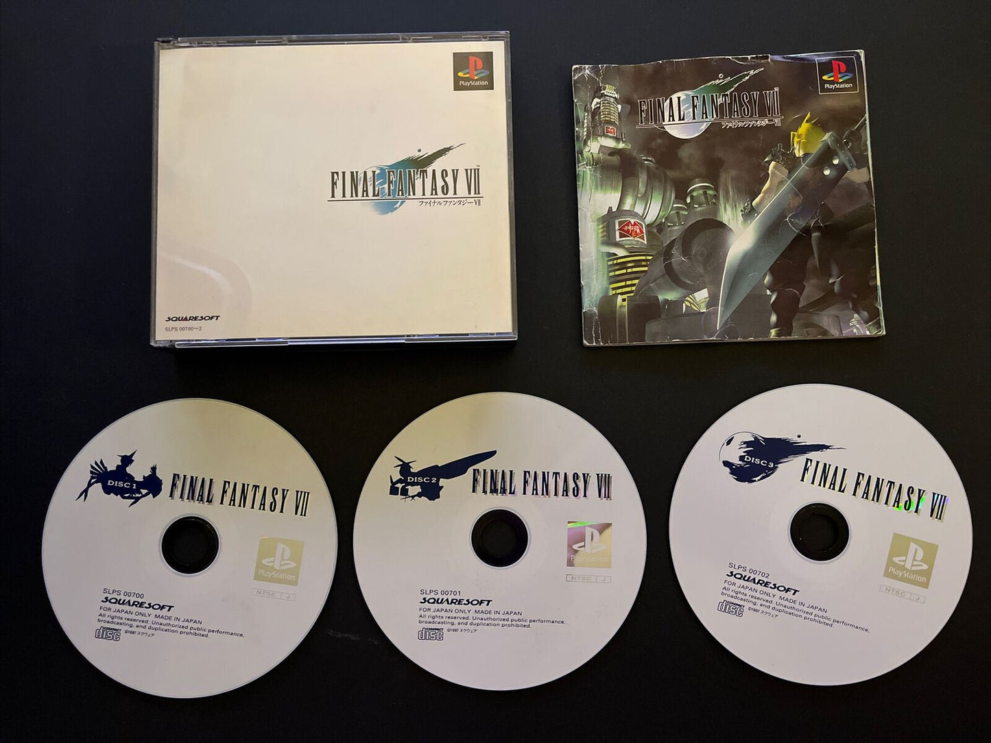 Final Fantasy VII - Sony PlayStation PS1 NTSC-J JAPAN Square RPG Game FF7