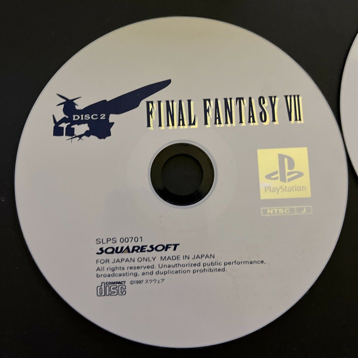 Final Fantasy VII - Sony PlayStation PS1 NTSC-J JAPAN Square RPG Game FF7