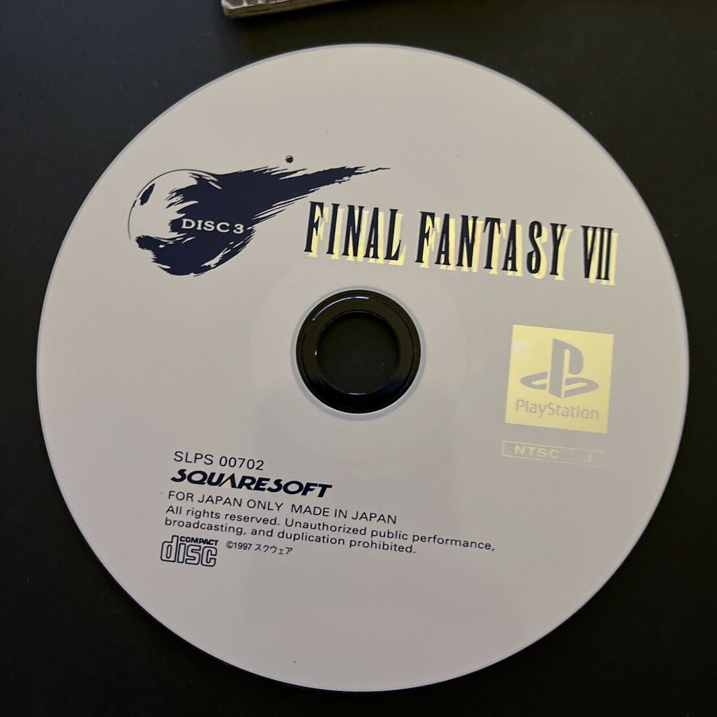 Final Fantasy VII - Sony PlayStation PS1 NTSC-J JAPAN Square RPG Game FF7