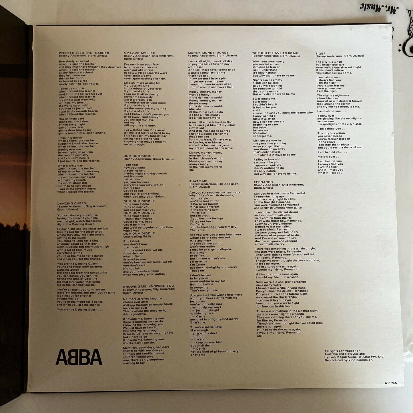 ABBA – Arrival Vinyl LP 1976 Australian 1st Edition Pressing VPL 1 4034