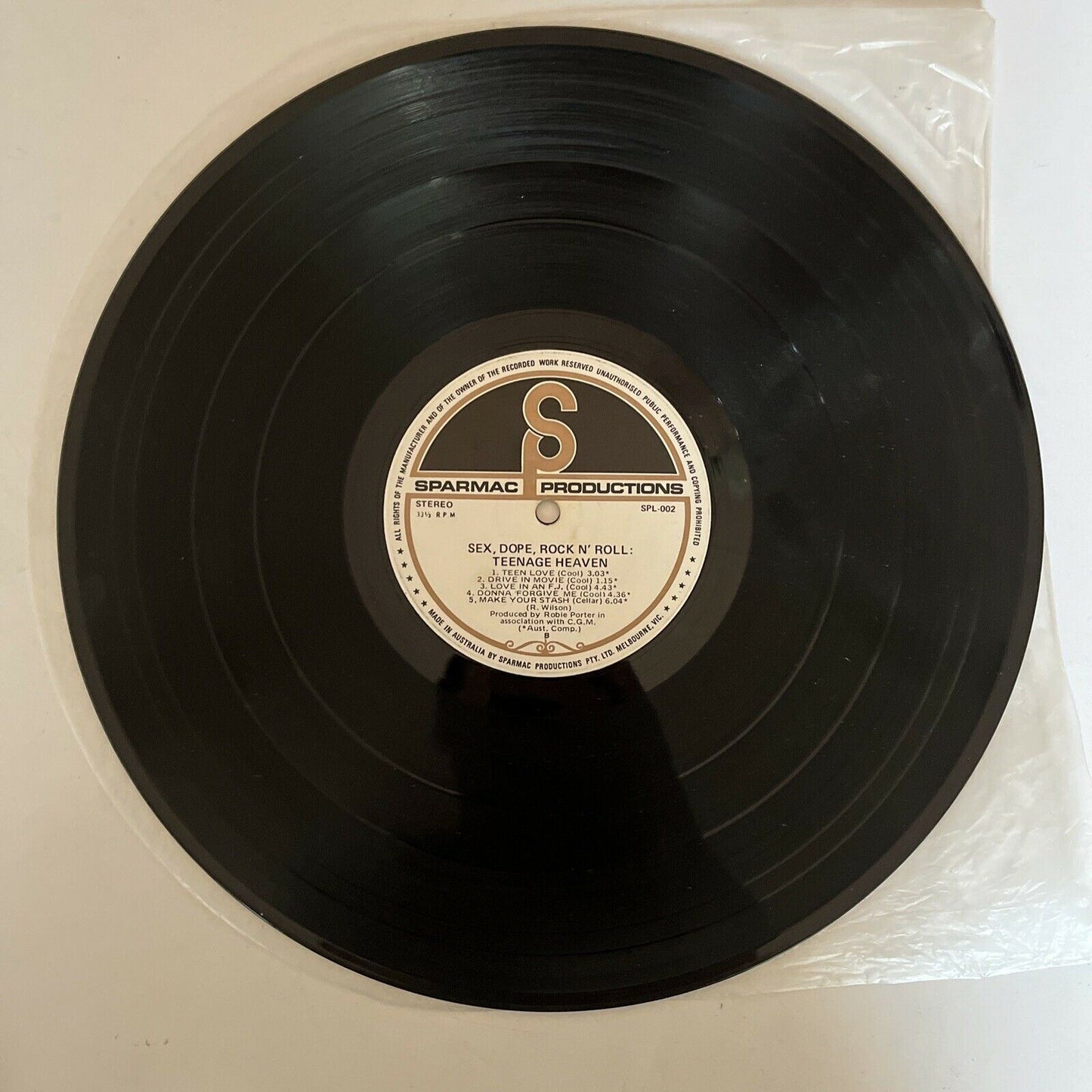 Daddy Cool - Sex, Dope, Rock'n'roll: Teenage Heaven Vinyl 1972 Record LP