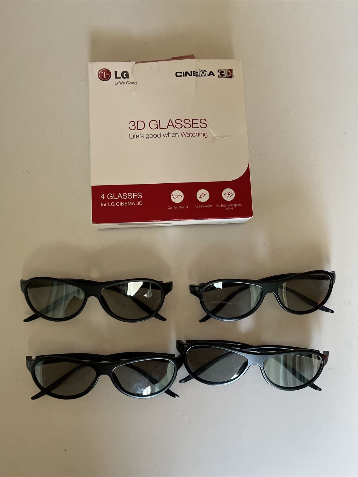 LG 3D Glasses AG-F310 For LG Cinema 3D 4 Glasses