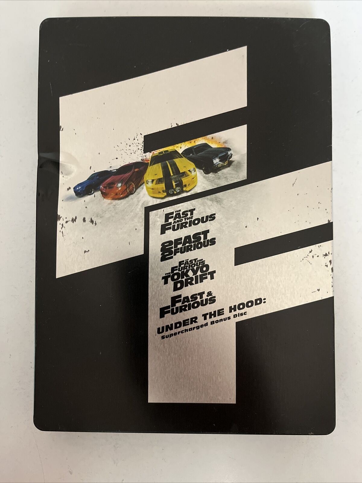 Fast And The Furious Collection 1, 2, 3, 4 + Bonus (DVD) Steel Book . Region 4