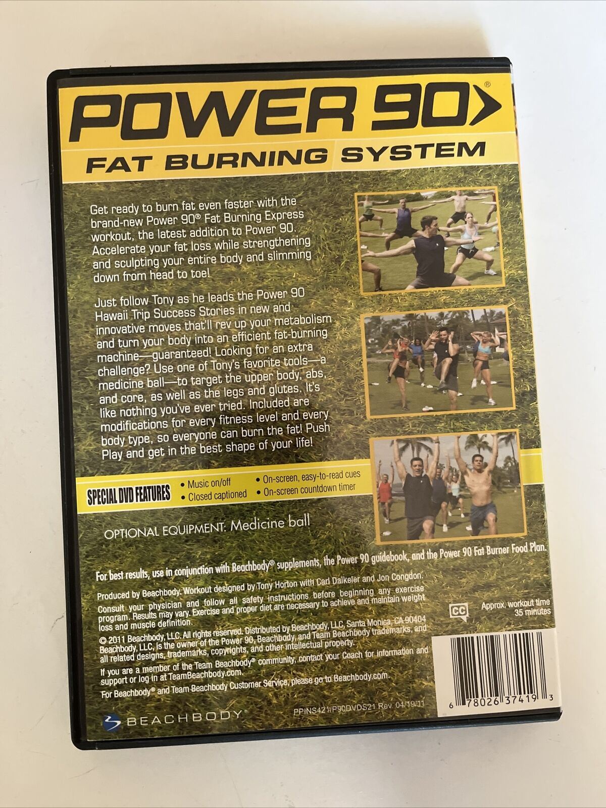 Power 90 Fat Burning System (DVD) Fat Burning Express Weight Loss. All Regions