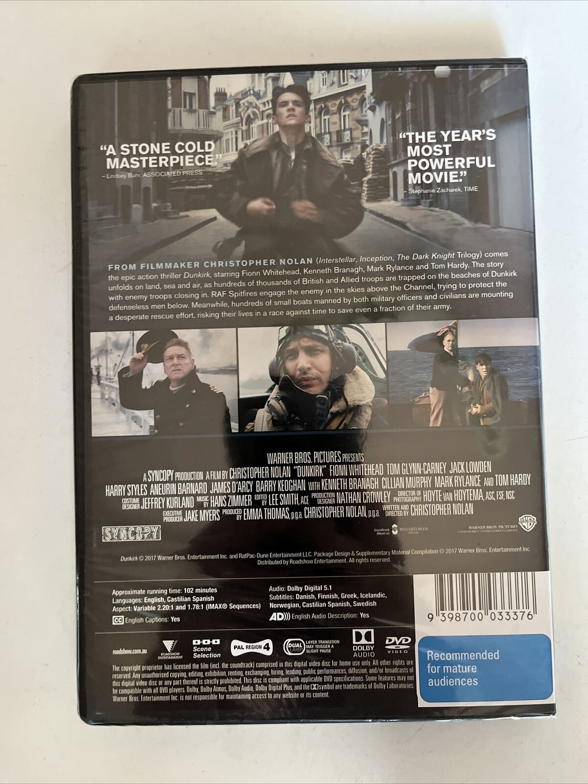 *New Sealed* Dunkirk (DVD, 2017, 2-Disc Set) Tom Hardy. Region 4