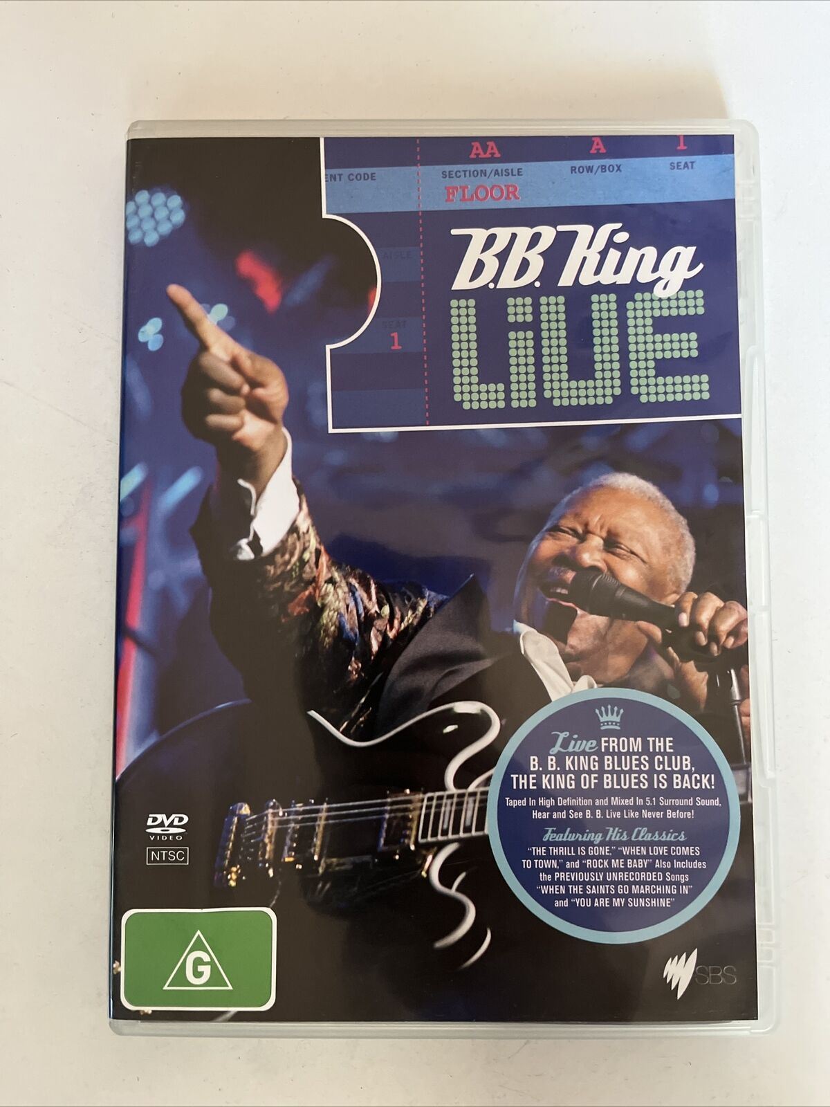 B.B. King – Live (DVD, 2008) All Regions