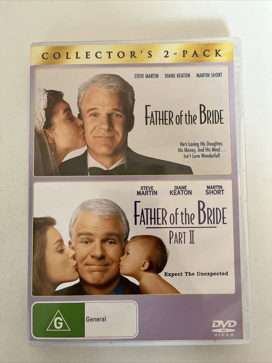 Father Of The Bride 1 & 2 (DVD, 1991) Diane Keaton, Steve Martin. Region 4