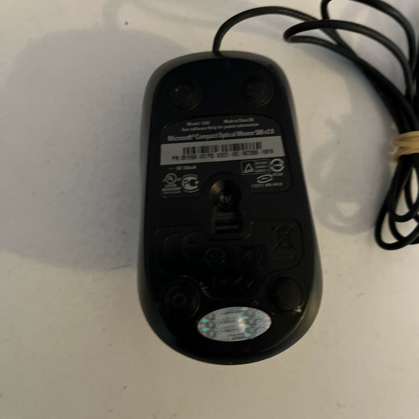 Microsoft Compact Optical Mouse 500 Black V2.0 Model 1344