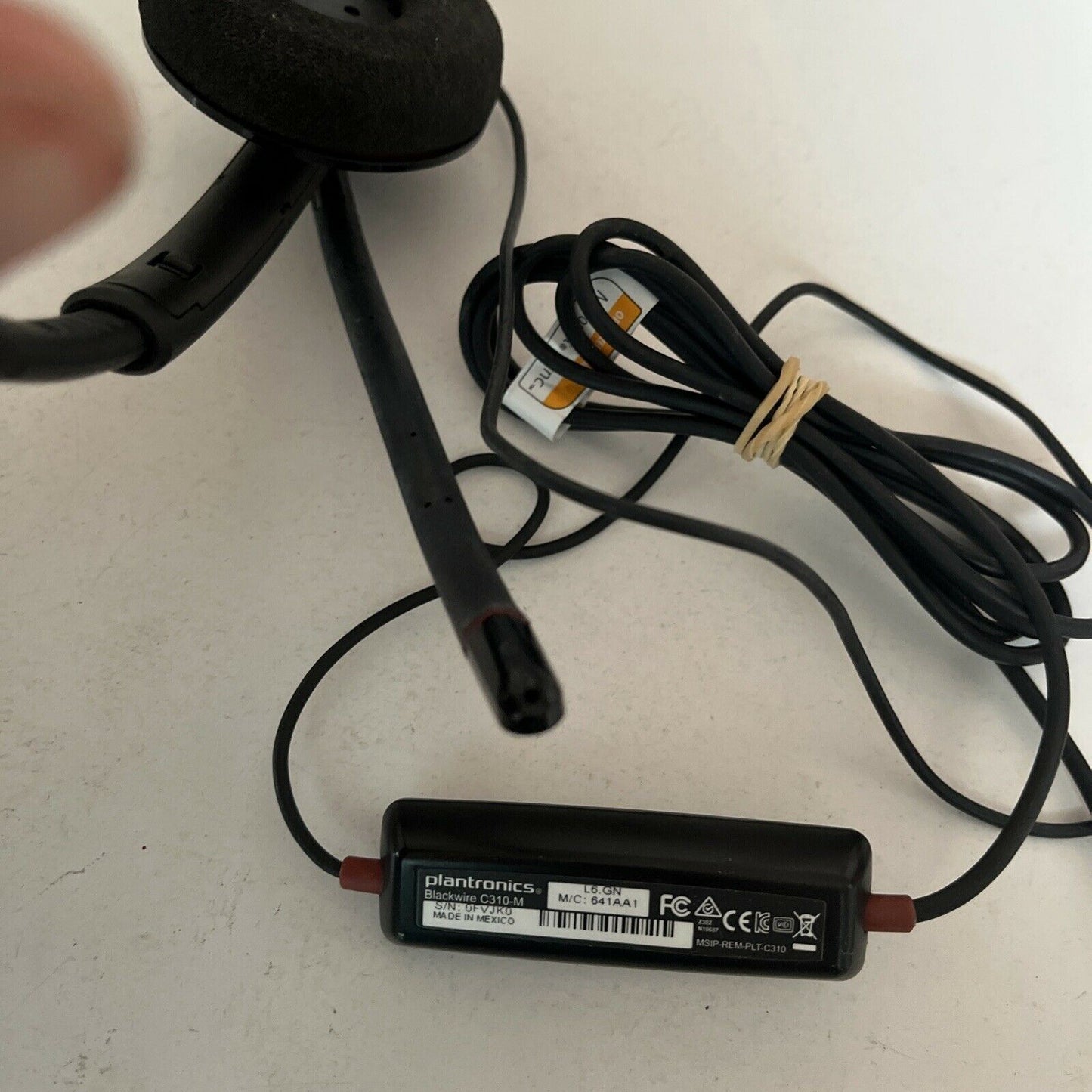 Plantronics Blackwire C310-M Computer USB Headset Monaural Black