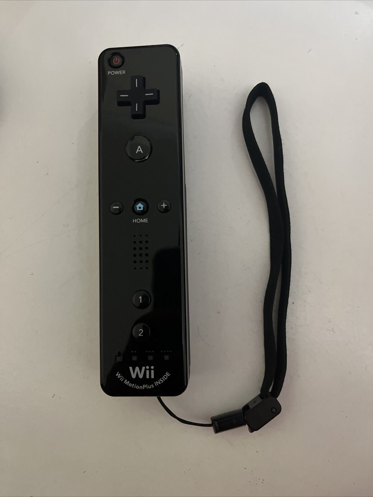 Official Nintendo Wii Motion Plus Inside Controller Black RVL-036 w Ru ...