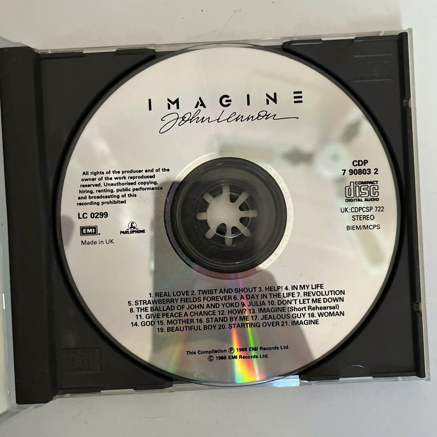 Imagine: John Lennon (Music From The Motion Picture) by John Lennon CD 1988