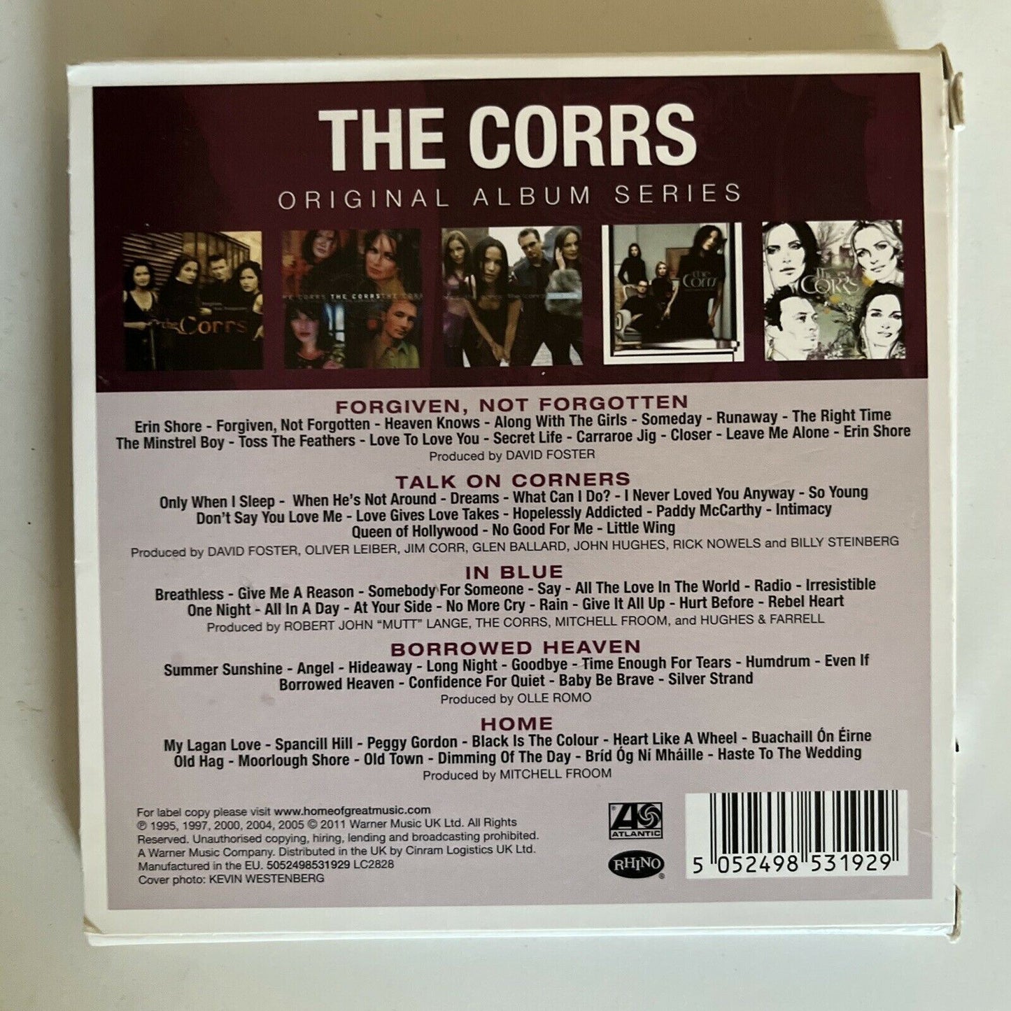 The Corrs – Original Album Series - The Complete 5 Album CD Box Set