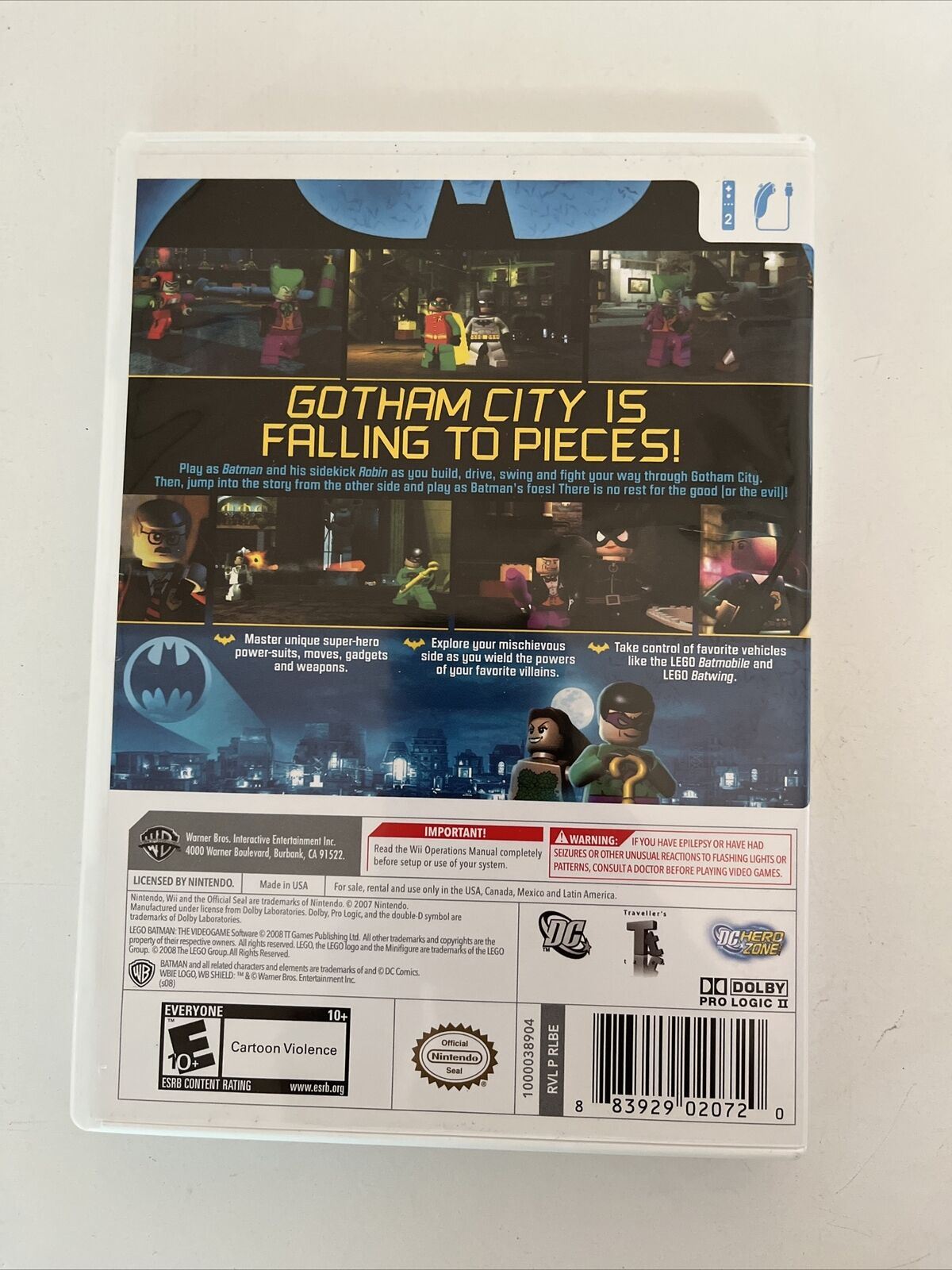 LEGO Batman: The Video Game - Nintendo Wii PAL Game with Manual