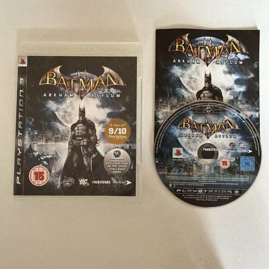 Batman Arkham Asylum - PlayStation PS3 Game with Manual