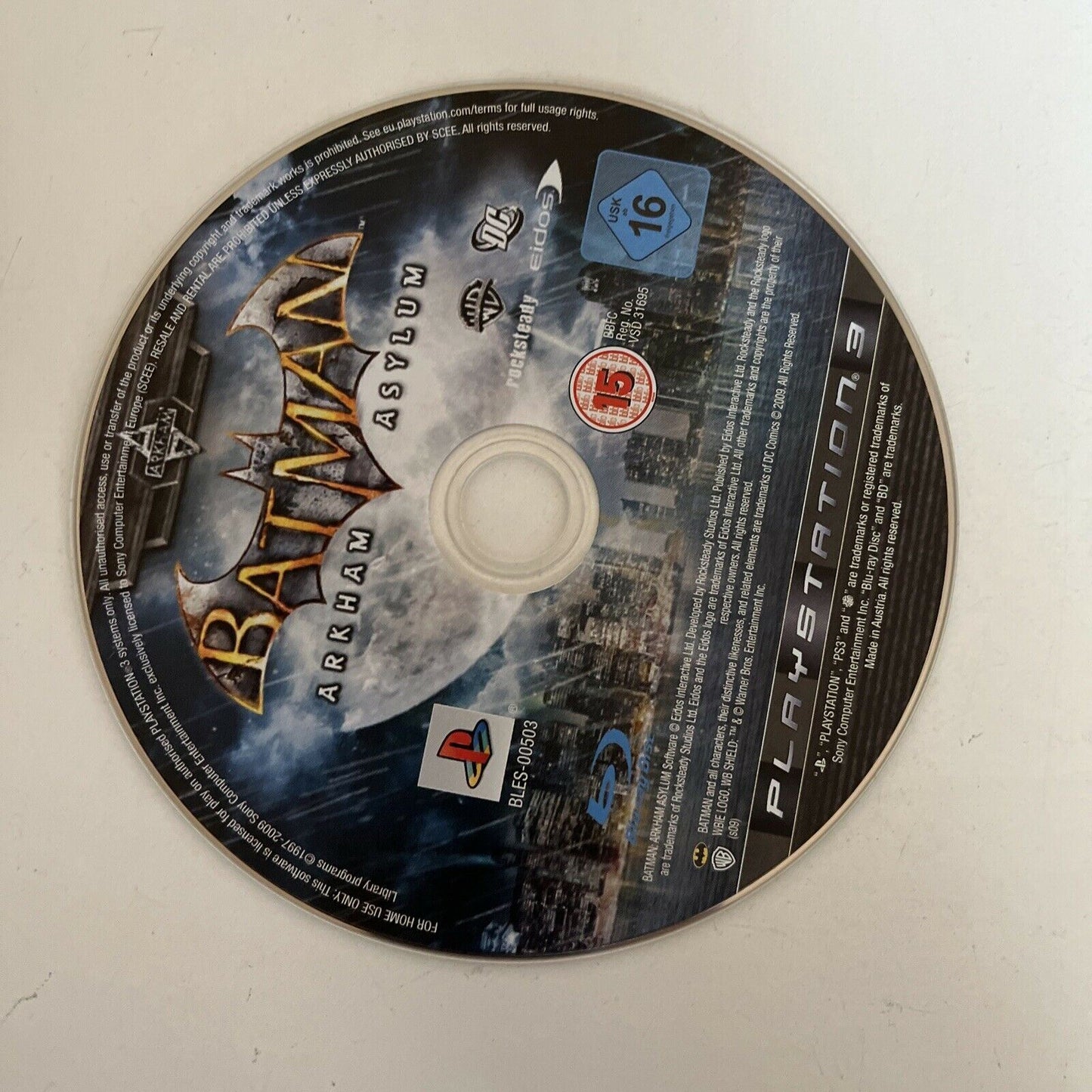 Batman Arkham Asylum - PlayStation PS3 Game with Manual