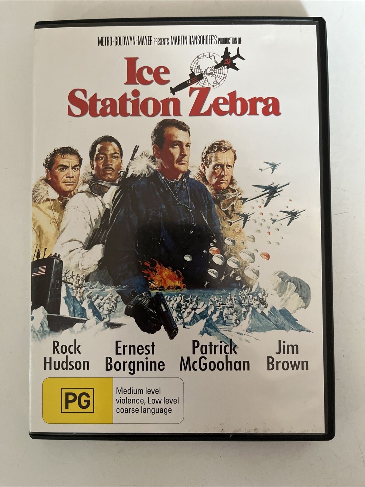 Ice Station Zebra (DVD, 1968) Rock Hudson, Ernest Borgnine. Region 4