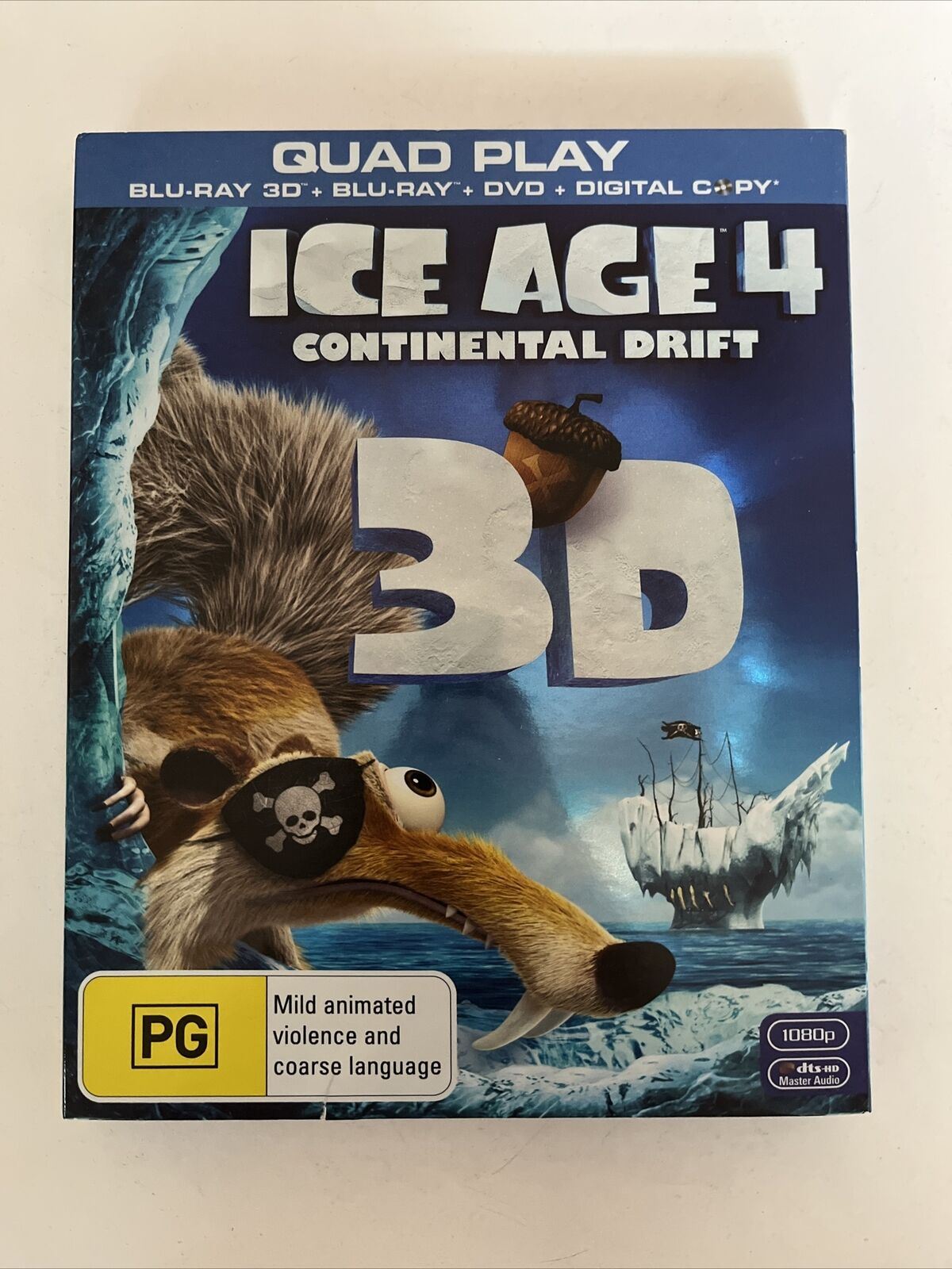 Ice Age 4 - Continental Drift 3D (3D Blu-ray & DVD) Region B & 4