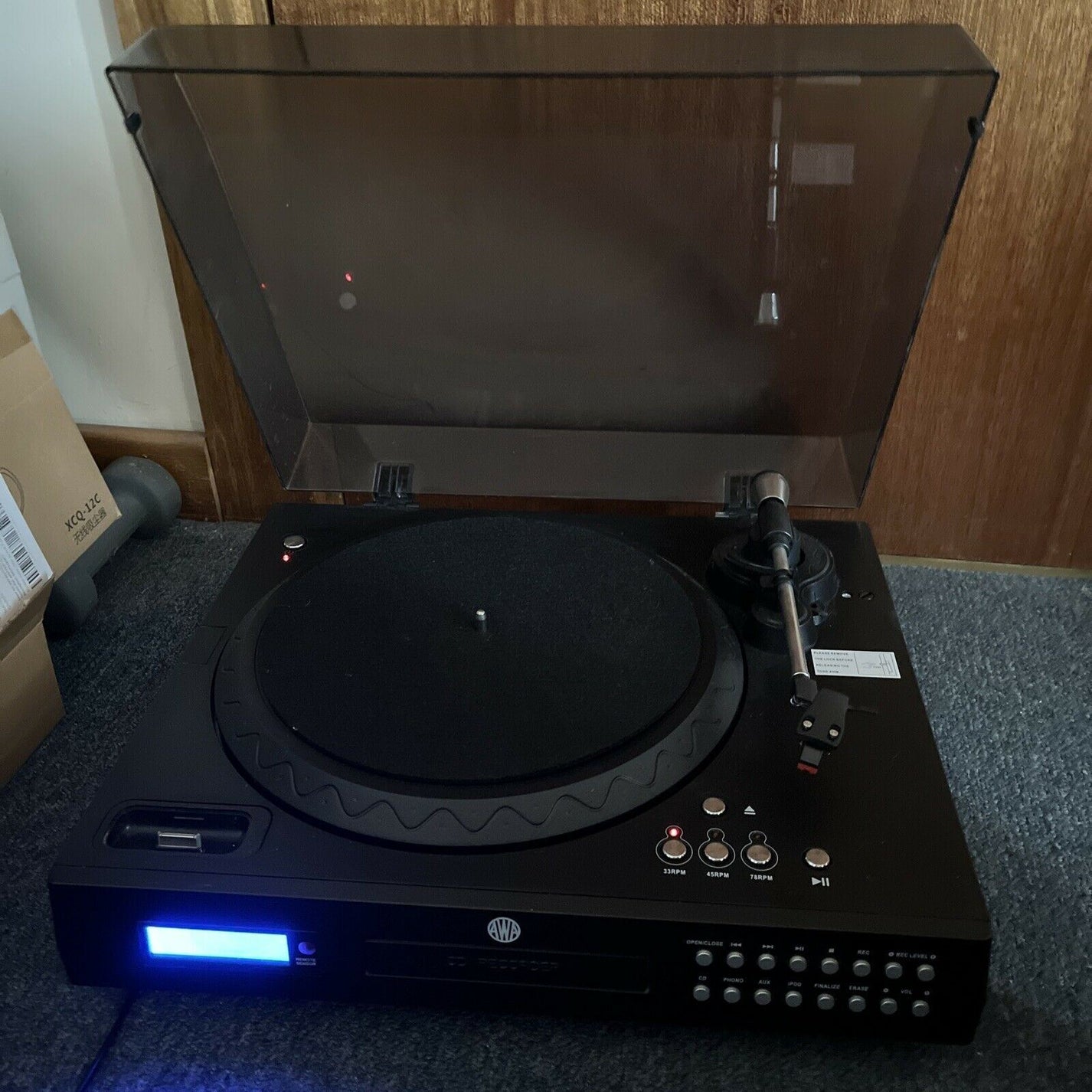 AWA iPhone Docking Turntable Record Player & CD Player & CDR/RW Recor