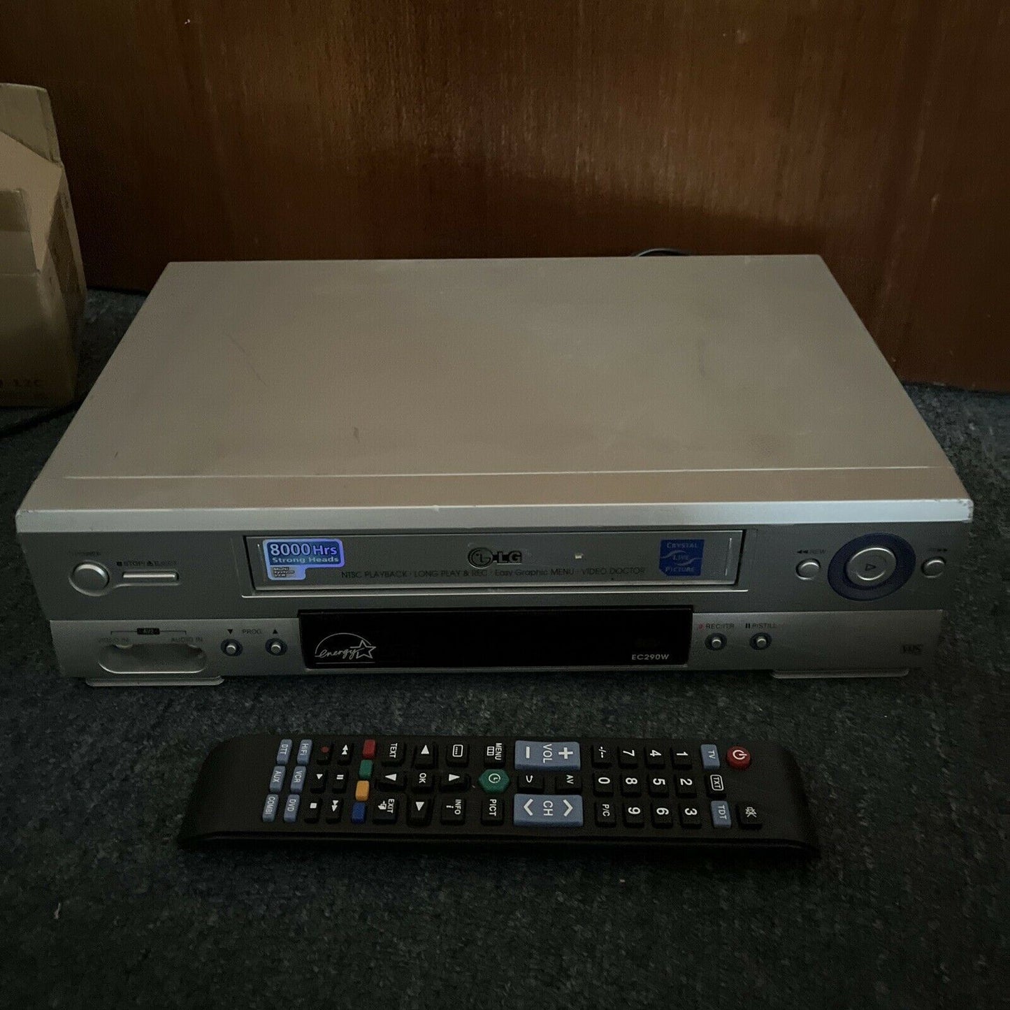 LG EC290W VCR PAL/NTSC VHS 6 Head Player & Recorder - Long Play & Record