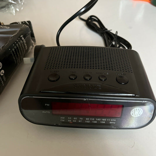 AWA AM/FM Alarm Clock Radio CR-325