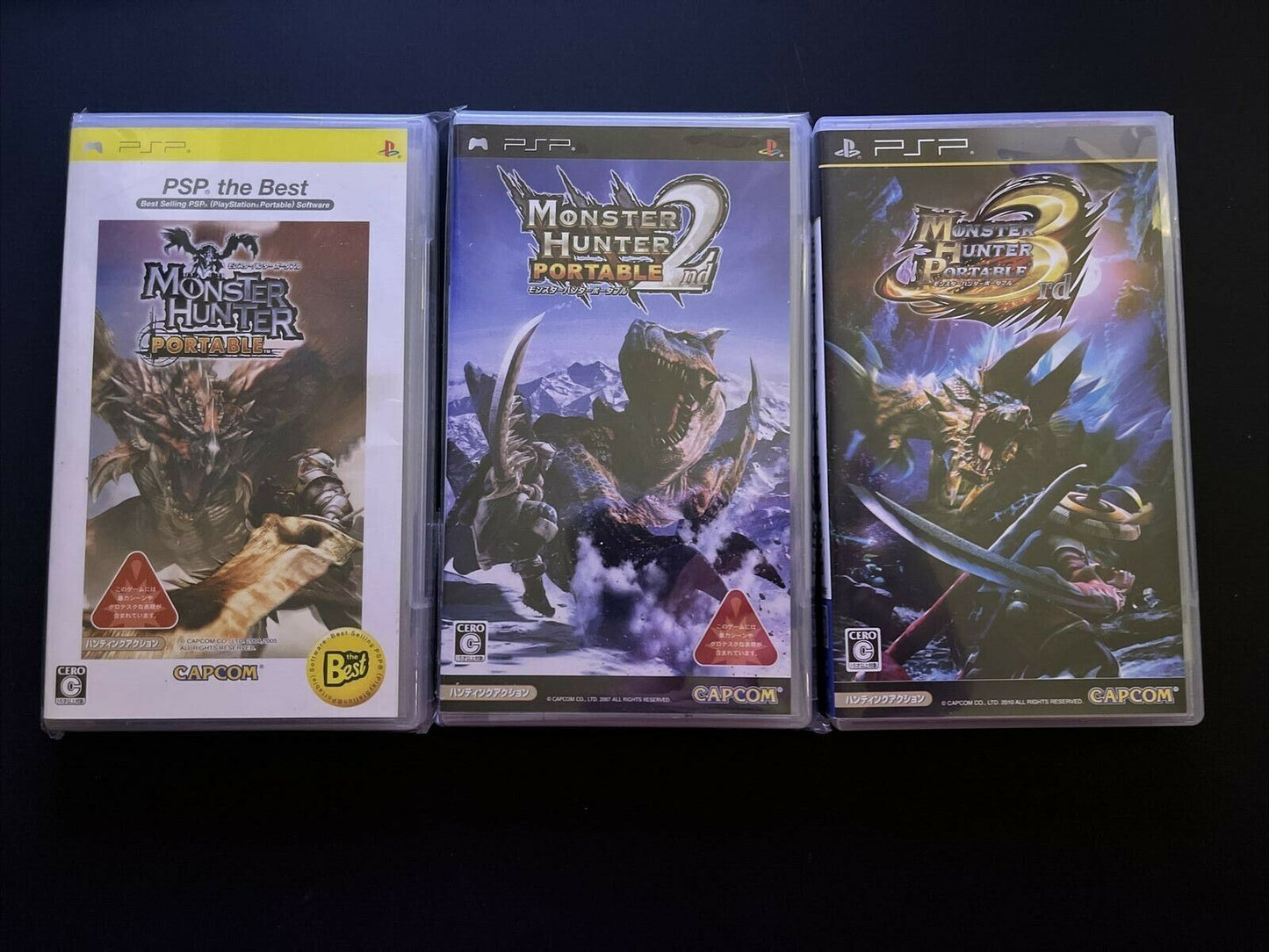 Monster Hunter Portable 1, 2 & 3 - Sony PSP Japan Game Capcom Action Adventure