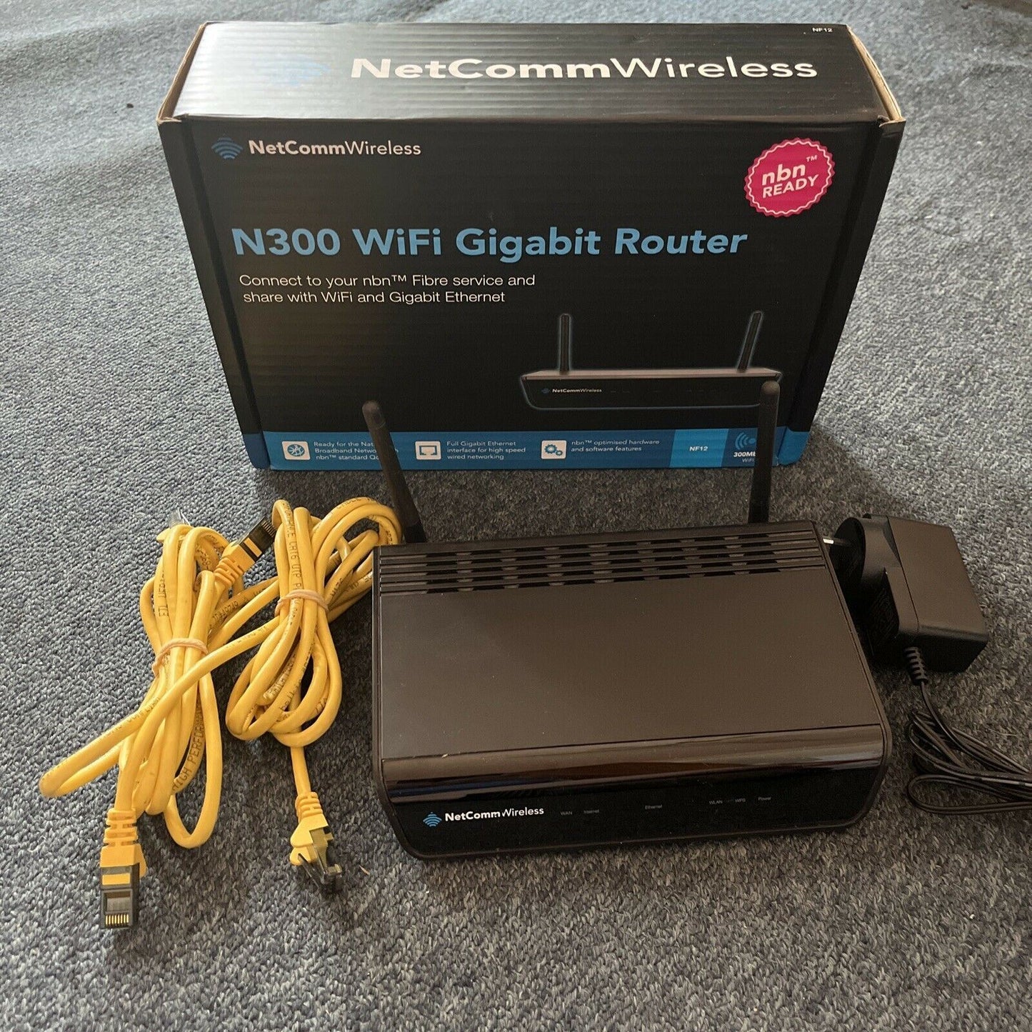 Netcomm Wireless NF12 N300 Wifi Gigabit Router NBN Ready