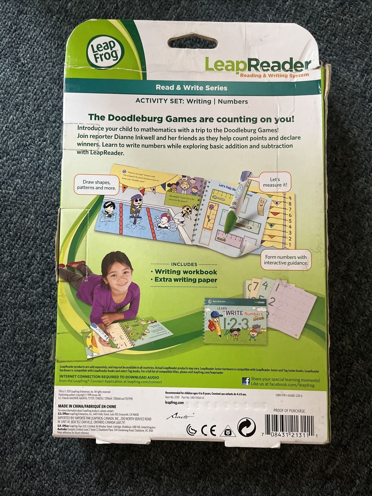 Leapfrog Leap Reader Activity Set Read & Write - Numbers Learn Core Maths Skills