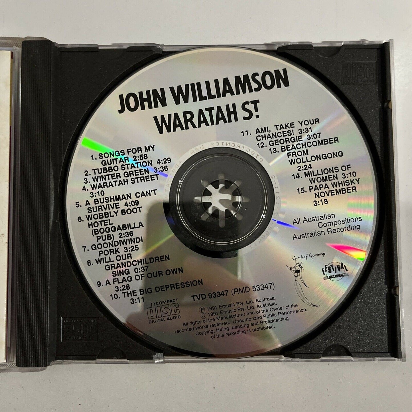 John Williamson – Waratah St. (CD, 1991) Album