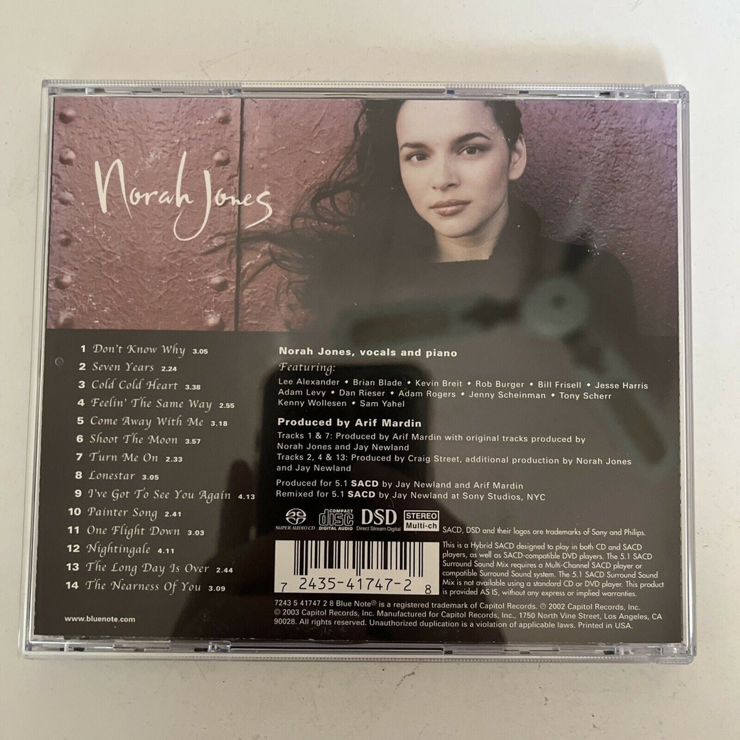 Norah Jones – Come Away With Me (CD, 2002) Album