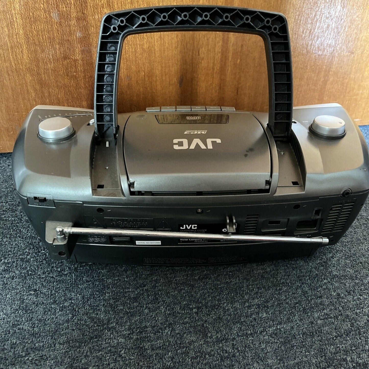 JVC RC-EZ53 Portable Cassette Tape Radio Player CD, CD-R/RW, MP3-CD Boombox