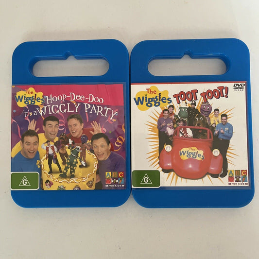 The Wiggles - Hoop-De-Doo It's A Wiggly Party! + Toot Toot (DVD, 2005, 2-Disc)