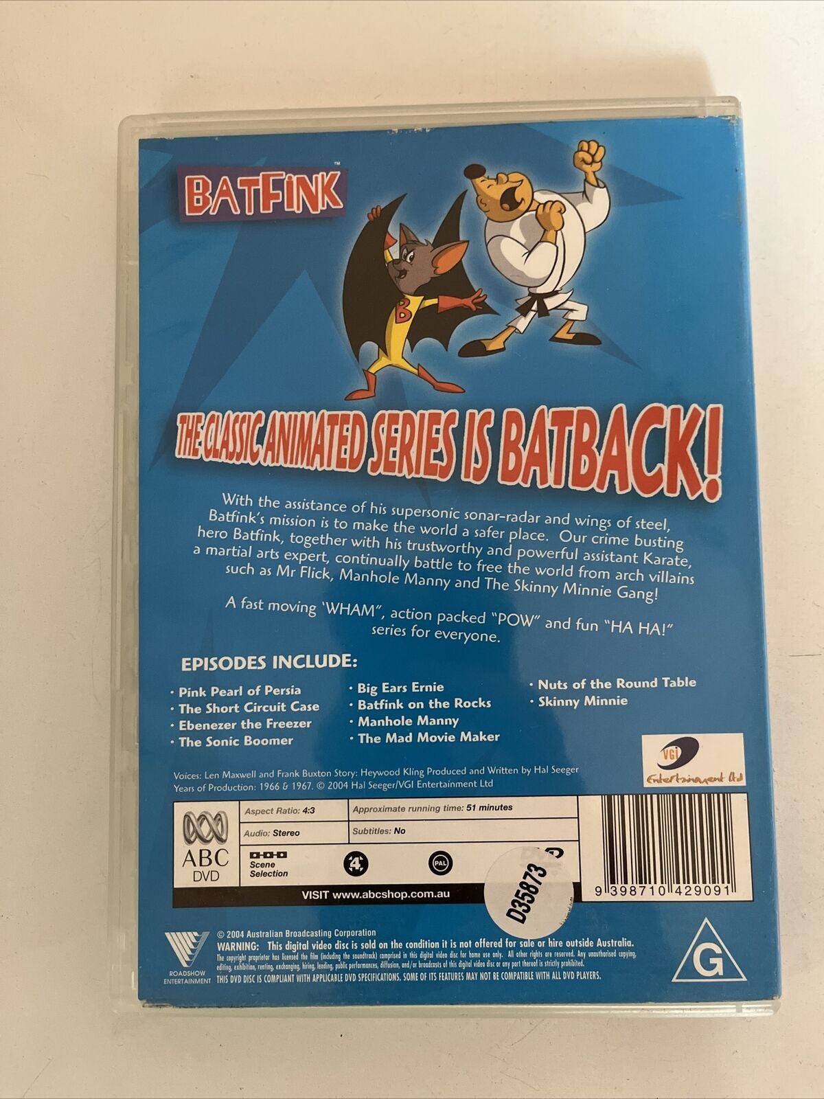 Batfink - To The Rescue (DVD, 2004)