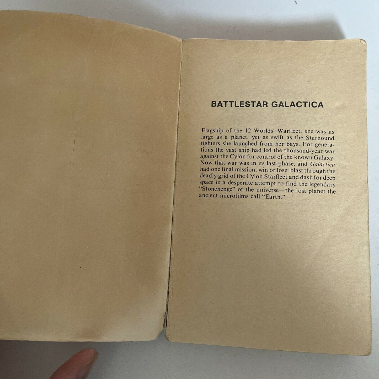 Battlestar Galactica 1978 Book by Glen A Larson & Robert Thurston