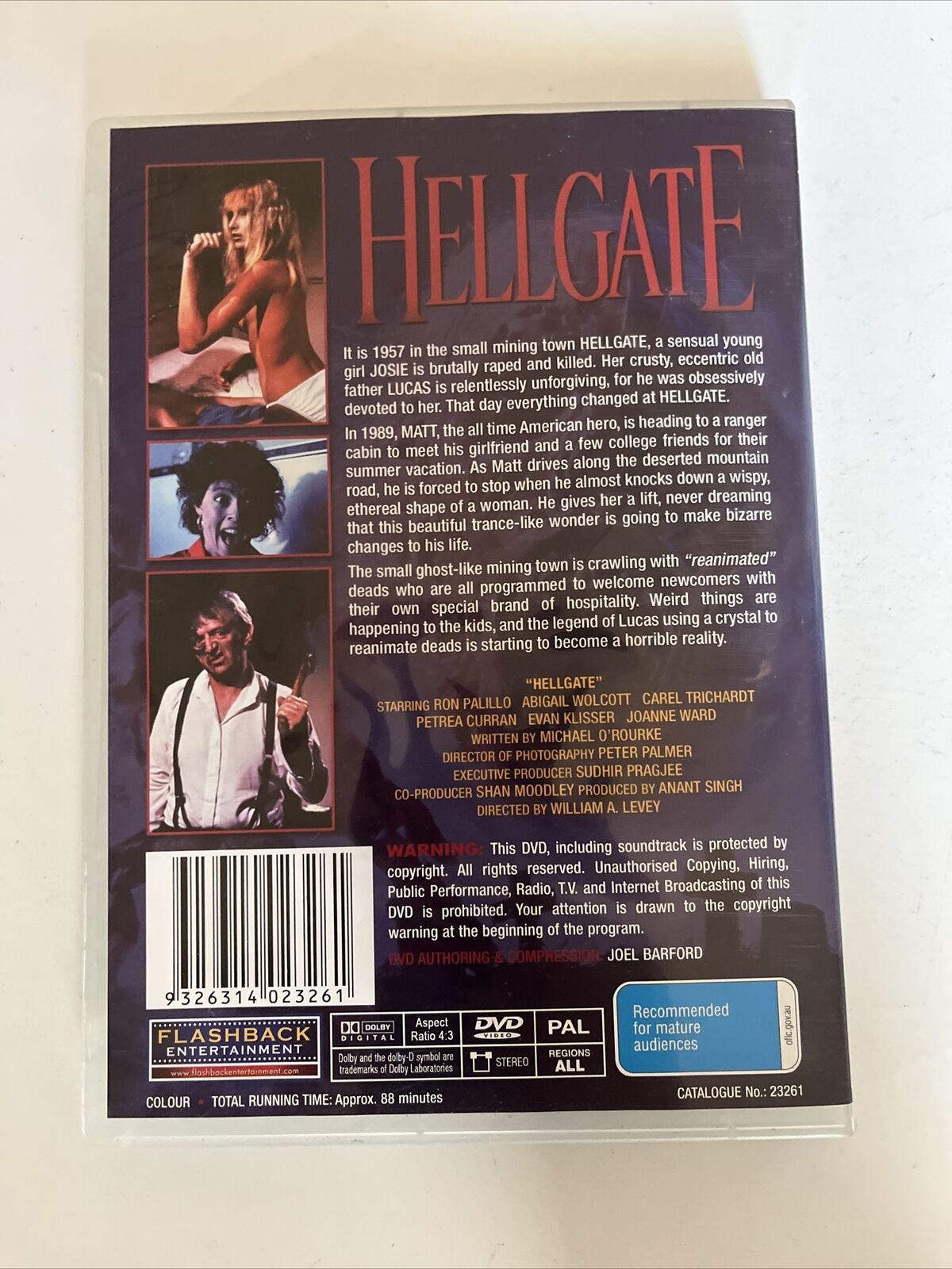 Hellgate (DVD, 1989) Ron Palillo, Abigail Wolcott, Carel Trichardt. Horror Film