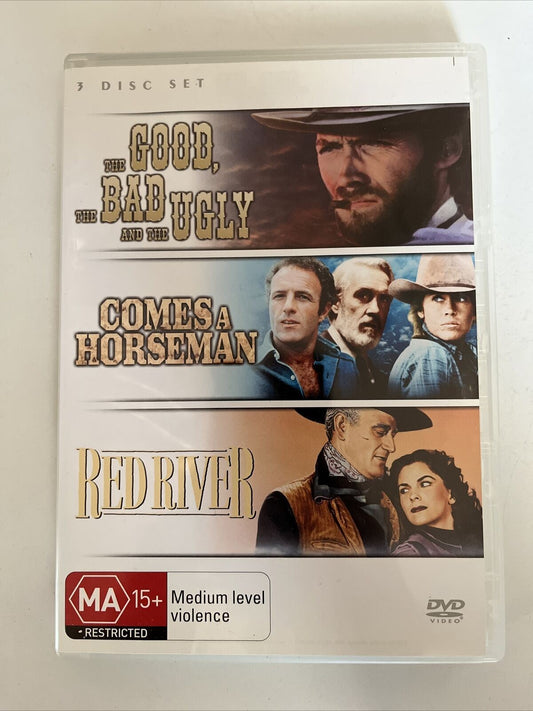 The Good Bad Ugly / Comes A Horseman / Red River (DVD) Clint Eastwood. Region 4