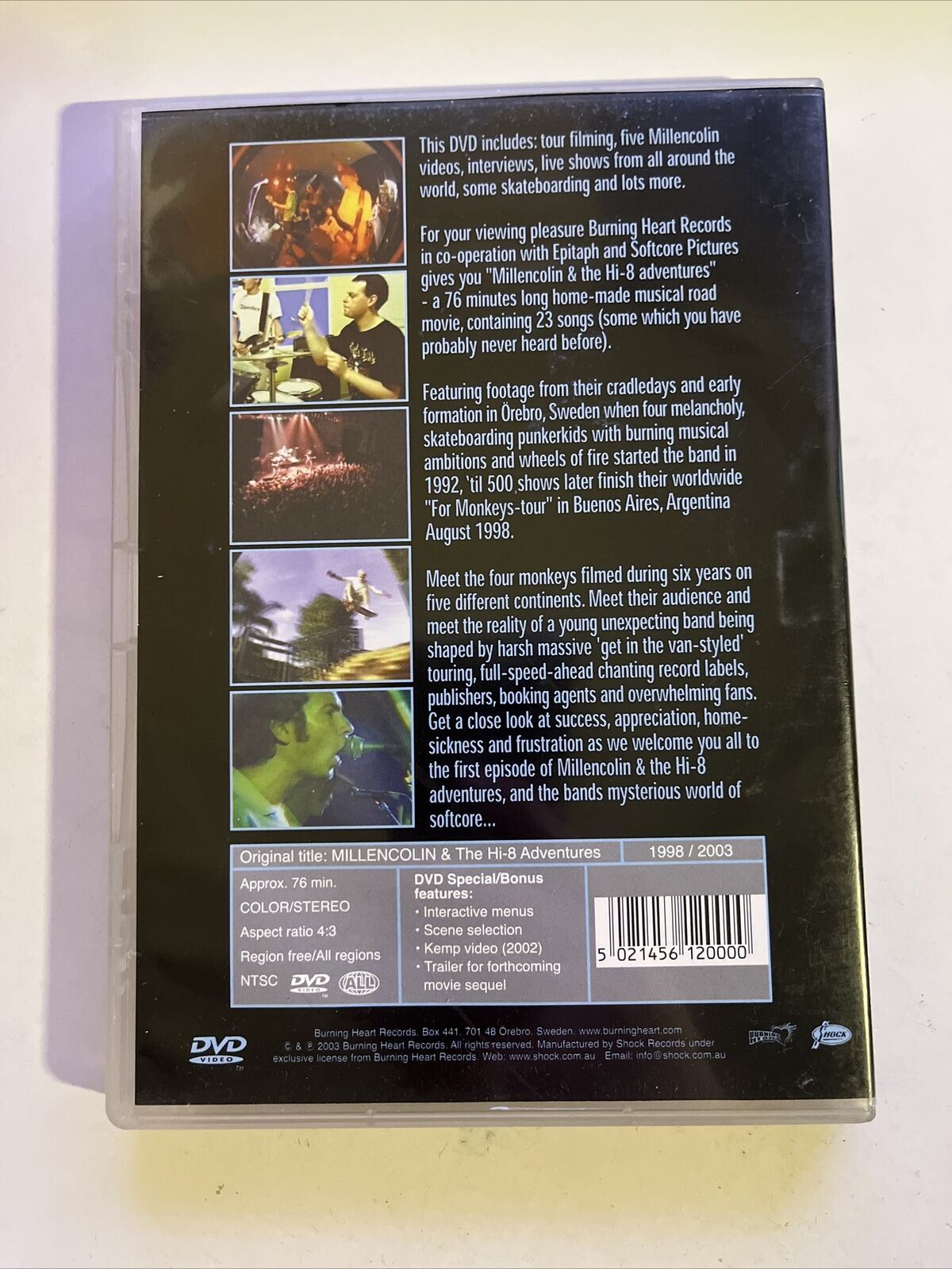 Millencolin And The Hi-8 Adventures (DVD, 1999) All Regions