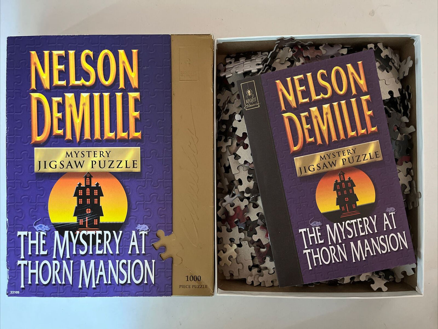Nelson Demille Puzzle Mystery Thorn Mountain Game Puzzle Halloween Puzzle 1000