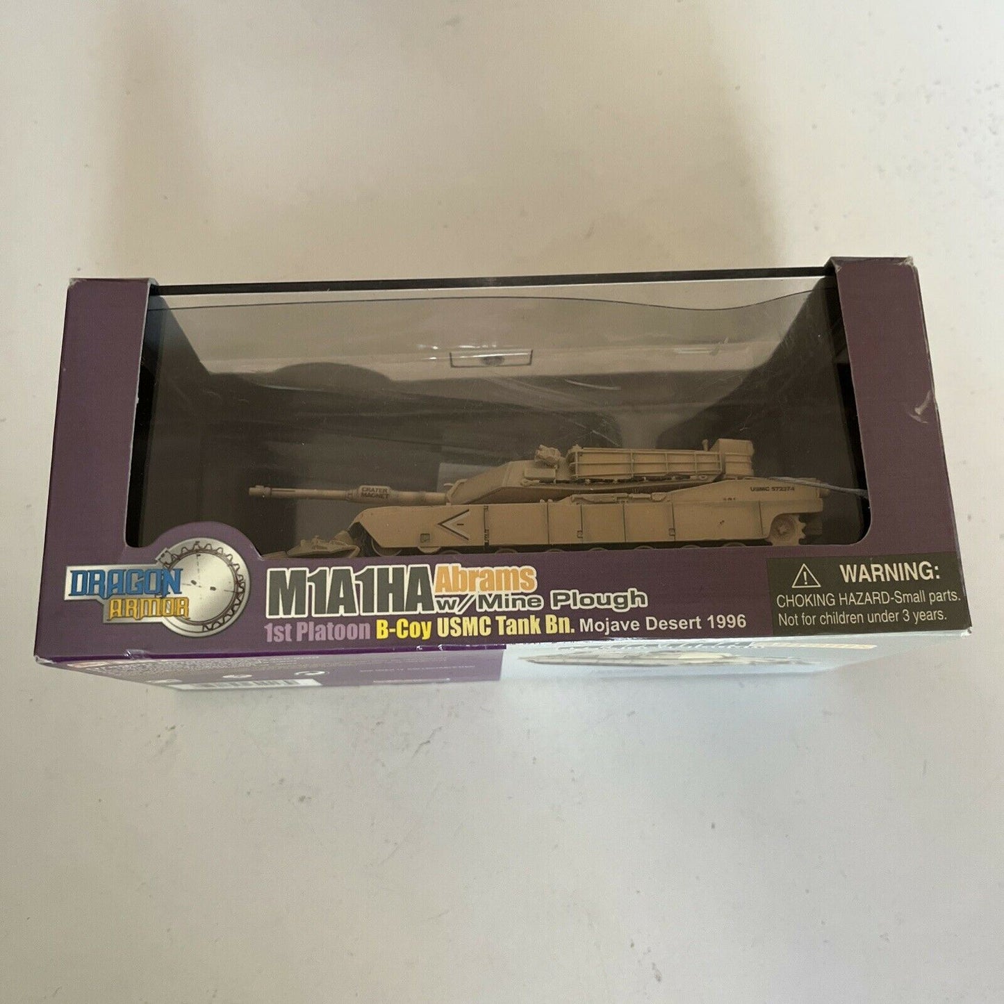 Dragon Armor M1A1HA Abrams Tank with Mine Plough Mojave Desert 1996