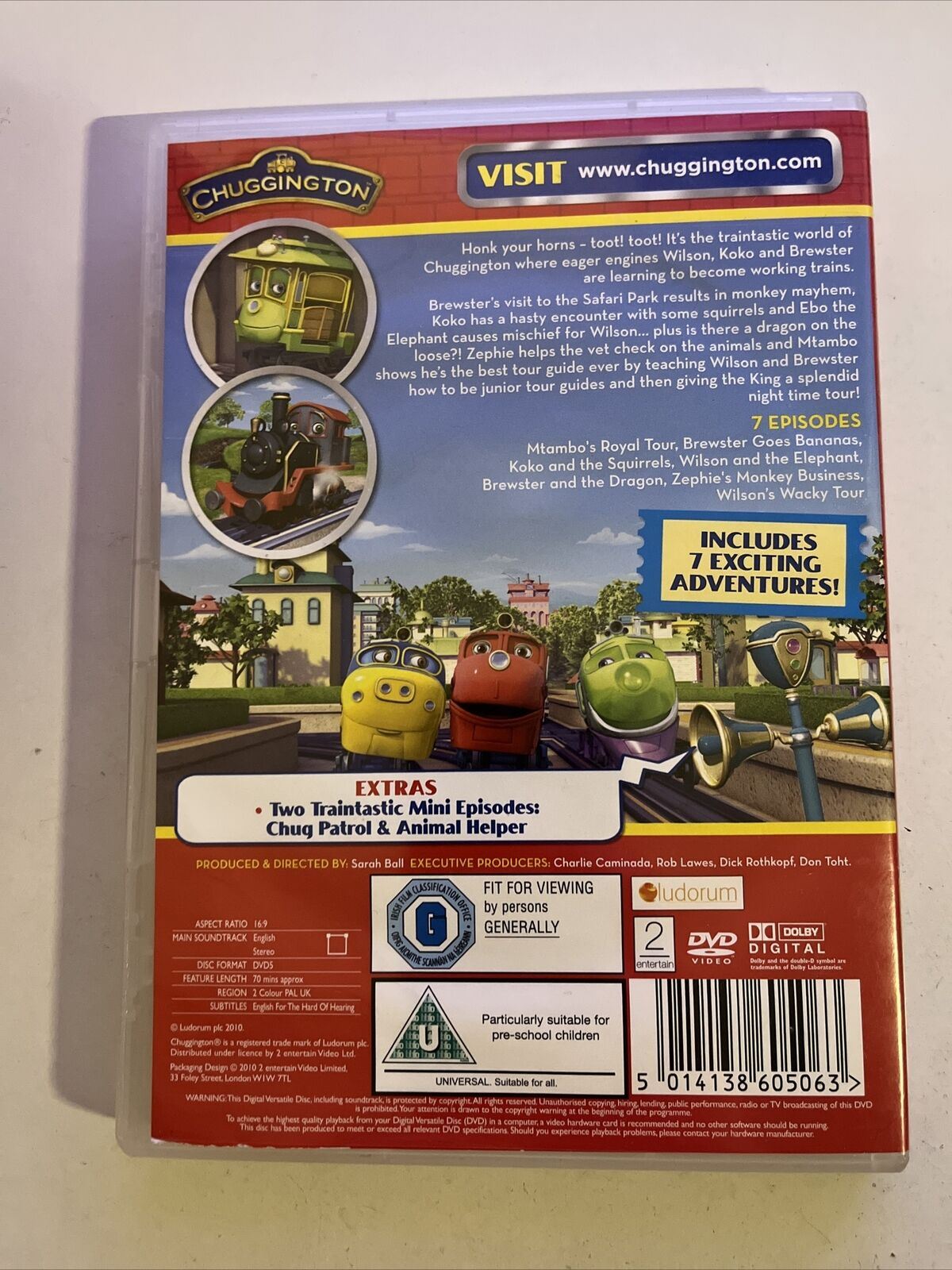 Chuggington - Chuggers On Safari (DVD)  Region 2