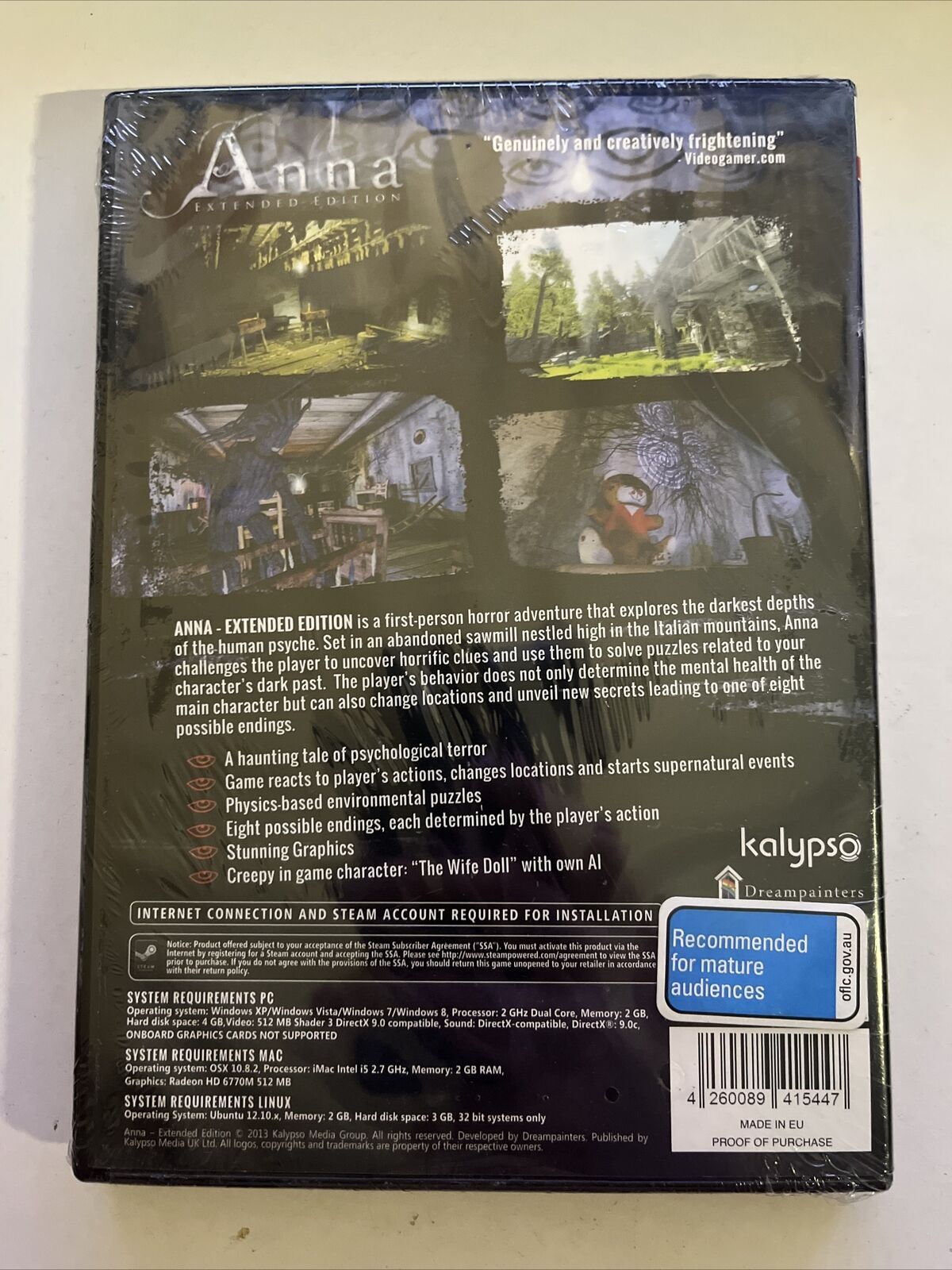 *New Sealed* ANNA: Extended Edition - PC MAC Linux Windows Game