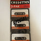 Blank Audio Cassettes 3-Pack C-90 (90 Minutes)