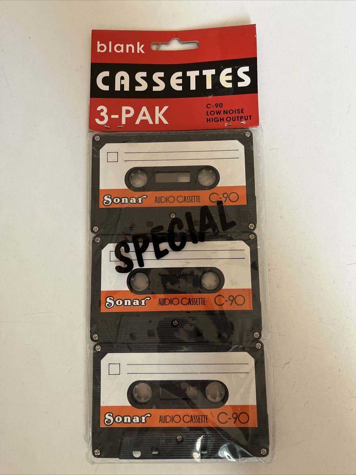 Blank Audio Cassettes 3-Pack C-90 (90 Minutes)