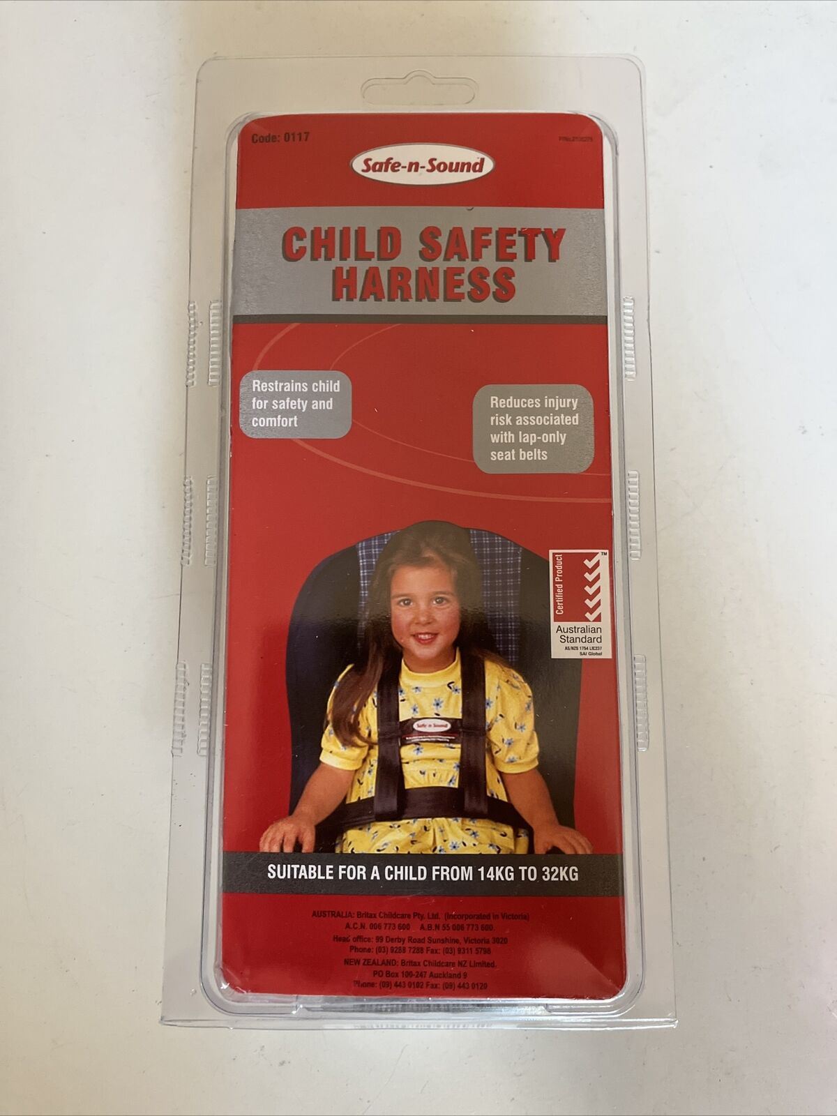 Safe -N- Sound H Child Safety Harness for child 14KG to 32KG