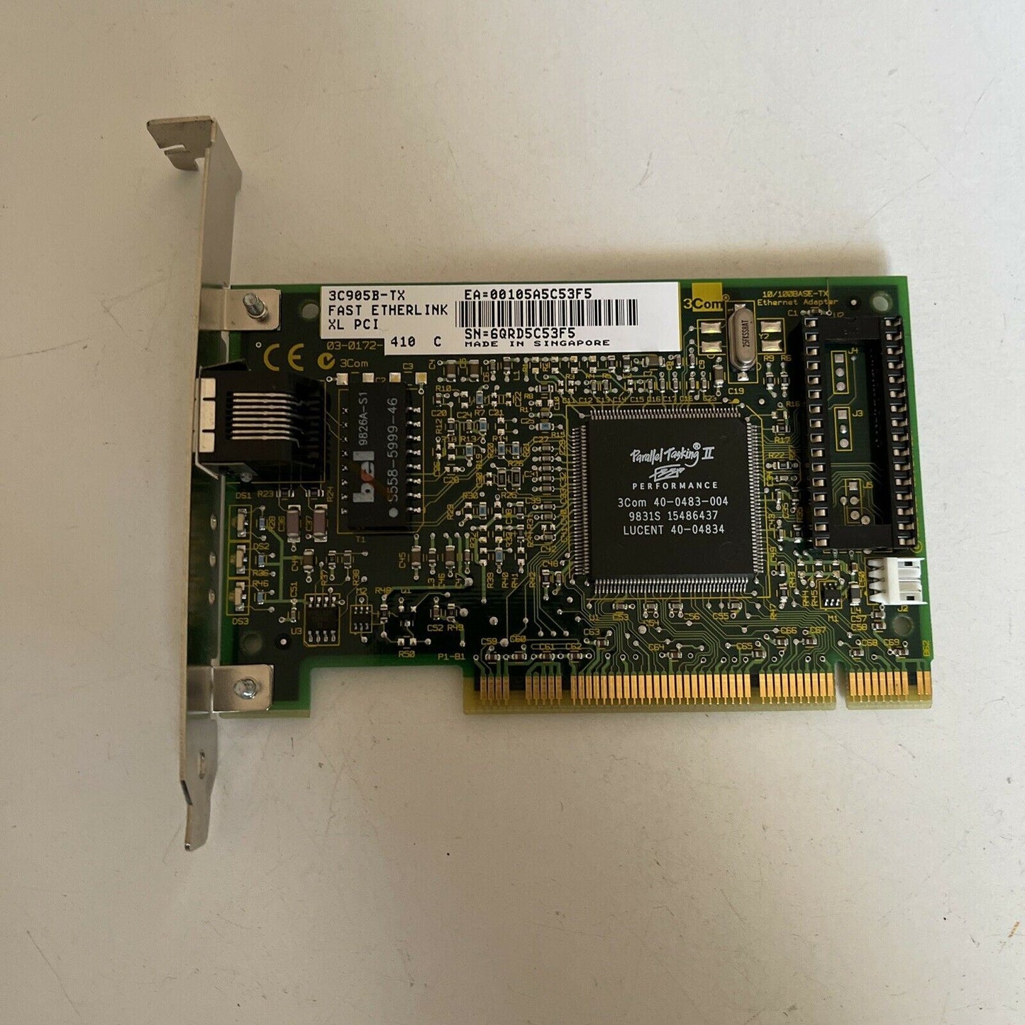 3Com 3C905B-TX Fast Etherlink XL PCI network card NIC 10/100 Ethernet