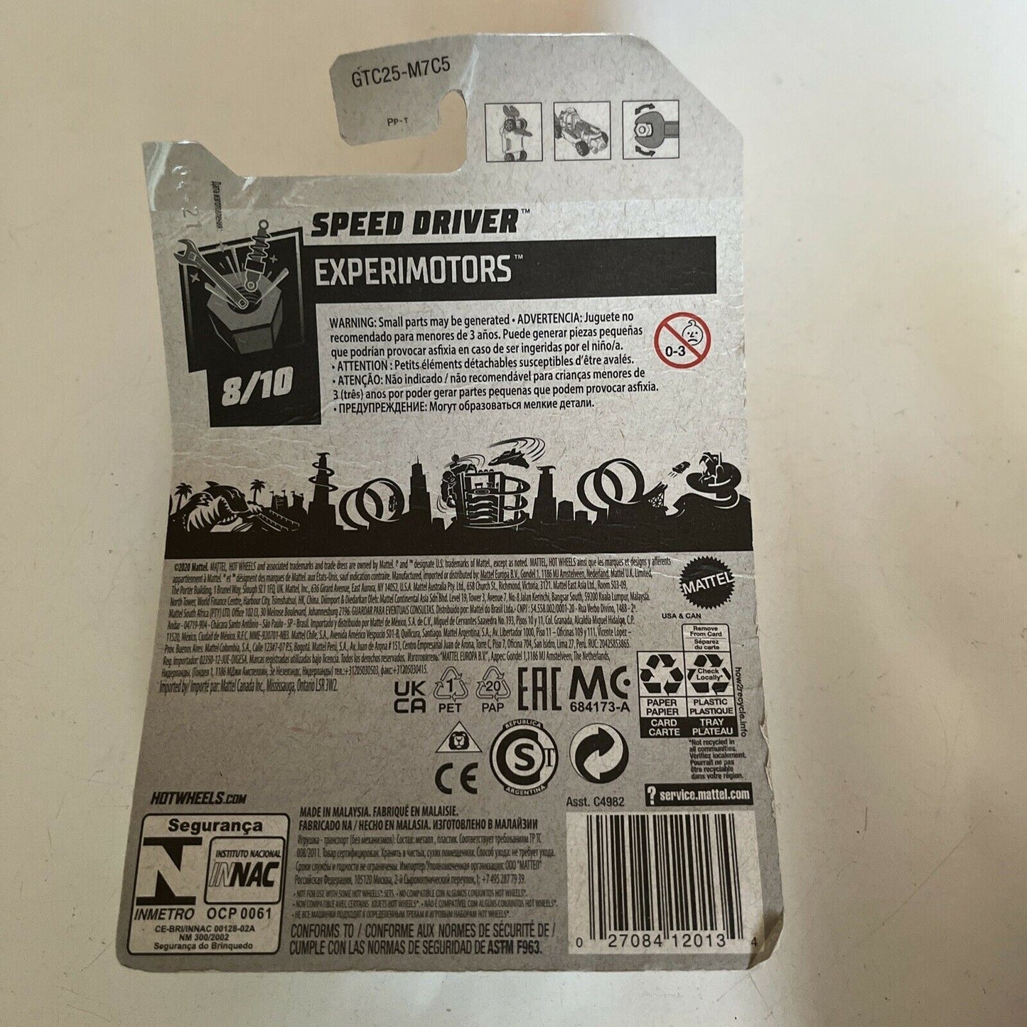 Hot Wheels Speed Driver Experimotors 8/10