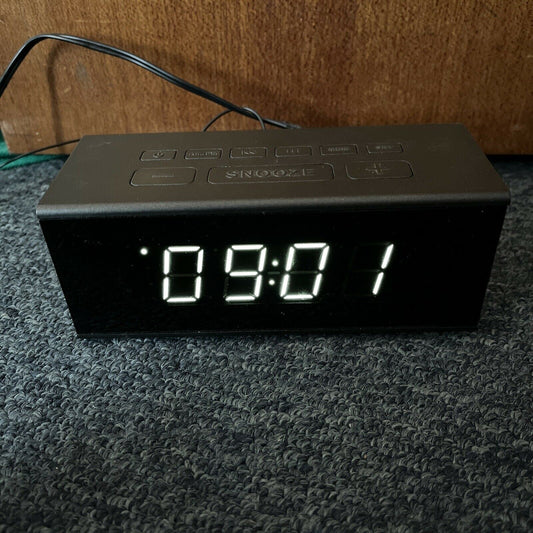 Anko Alarm Clock AM/FM Radio Urban Black CAA-18030
